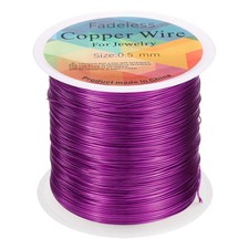 Wire 203ft 24 Gauge Copper Craft Wrapping Wire Red-Purple