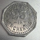 Kansas, Peabody L. D. Kneeland Aluminum Good For 25¢ Merchandise Token 210887 — photo 2