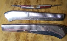 1961-64 Chevrolet Impala Belair Bench Seat Chrome Trim & Original Hood Emblem