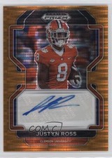 2023 Panini Prizm Draft Picks 2022 Update Gold Pulsar 3/35 Justyn Ross Auto a8r