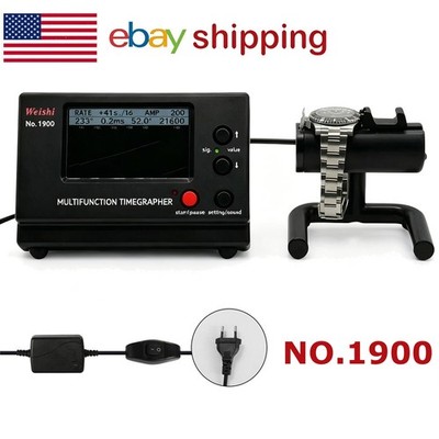 WeiShi US Plug No.1900 Timegrapher Watch Testing Tool Watch Tester for Repairers