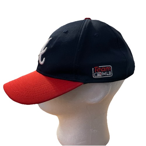Atlanta Braves OC Sports Team MLB Adjustable Hat Cap MLB Blue Red - Picture 2 of 6