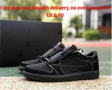 MEN'S Travis Sc0tt Jordan 1 Retro Black Phantom (Size US 7-12)