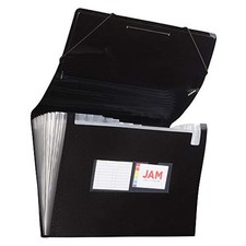JAM PAPER Accordion Folders - 13 Pocket Plastic Expanding File - Legal Size - 10