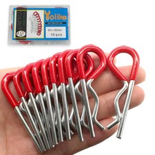 10 Pcs Heavy Duty Hitch Pins Clip R Clips Spring Retaining Wire Hair Pins Cotter