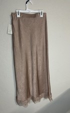 A New Day Women's Lace Trim Midi Skirt Pink - Size XS
