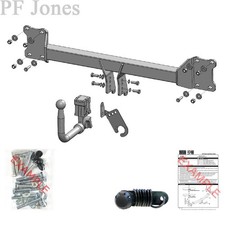 PCT Towbar for Volvo S90 Saloon 2016-2023 - Detachable Swan Neck Tow Bar