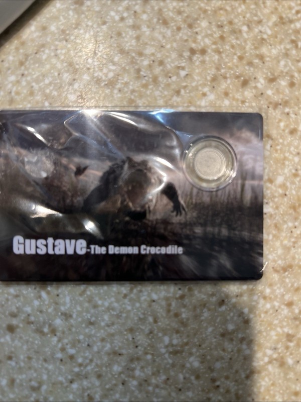 Gustave The Demon Crocodile  1/1000 Oz 999 Platinum Coin 12 Dollars Liberia