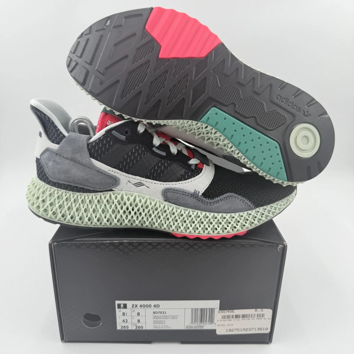 Preços baixos em adidas ZX 4000 Futurecraft 4D Black Onix | eBay