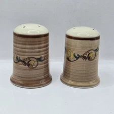 The Main Ingredients Old Style Branch Design Brown Salt and Pepper Shakers 3.5"H