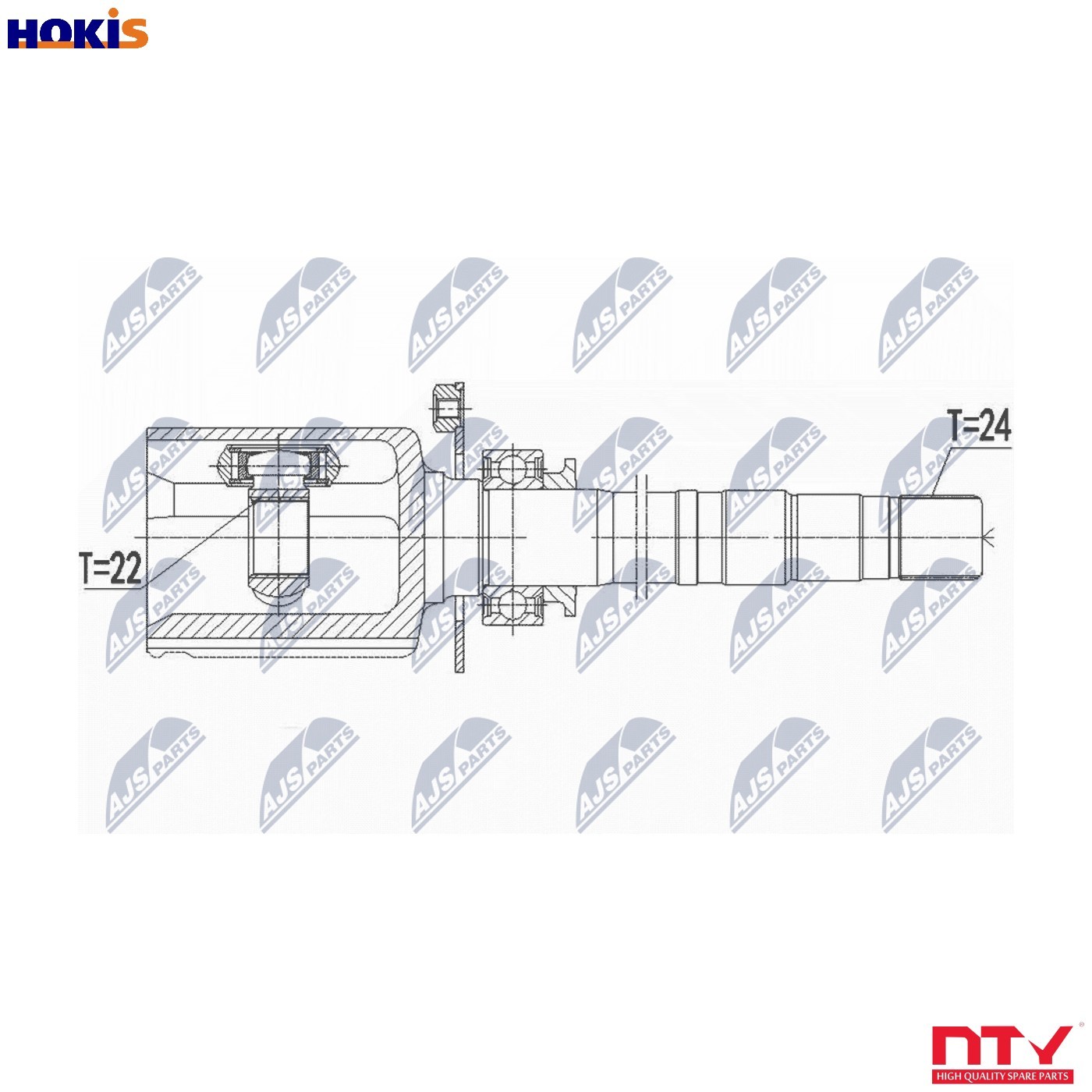 Nty Inner Cv Joint For Fiat 500X Multijet 14- Jeep Renegade 14 - Image 9