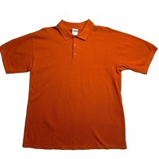 Gildan Ultra Cotton Mens Polo Orange Shirt Size L/G