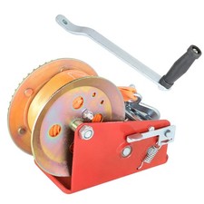 3500 LBS Capacity Dual Speed Hand Winch - 32FT (10m) Steel Cable Crank Winch