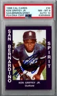 1988 CAL CARDS #34 KEN GRIFFEY JR. SAN BERNARDINO SPIRIT PSA 8 PSA DNA 10 AUTO