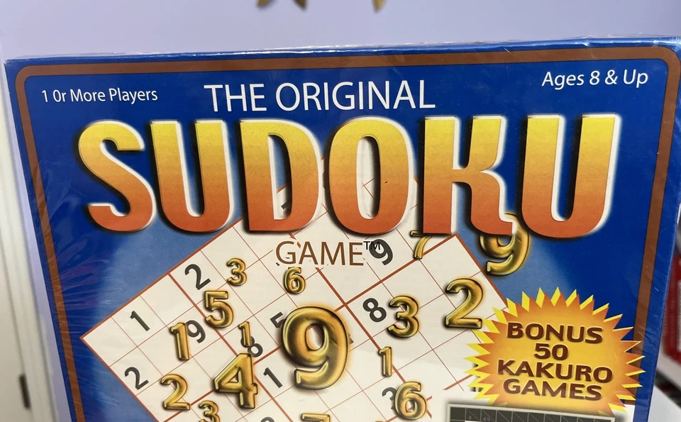 Cardinal Original Sealed Sudoku Game NIB Wood Pieces Timer Bonus Kakuro Games - Image 2 of 4