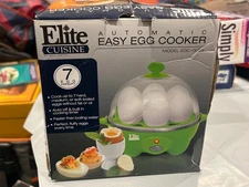 Elite Cuisine EGC-007G Maxi-Matic Egg Poacher & Egg Cooker with 7 Egg Capacity, 