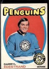 1971-72 O-Pee-Chee 187 Darryl Edestrand Pittsburgh Penguins Rookie Card. rookie card picture