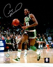 Cedric Maxwell Signed Boston Celtics Dribbling Action 8x10 Photo - SCHWARTZ COA