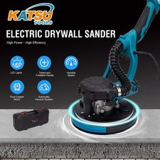 KATSU 800W Electric Drywall Sander with Telescopic Handle, LED & Dust Bag