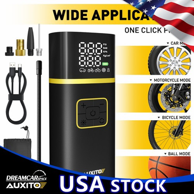 #ad 150 Air PSI Compressor Tire Inflator Fits Car Moto Tires Bike Air Pump Portable $64.99