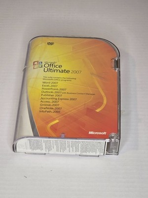 Microsoft Office Ultimate 2007 DVD Full Version Word Excel Powerpoint with Key