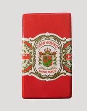 Gran Habano Red Wooden Cigar Box Corojo #5 Handmade In Honduras