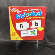 TREND Uppercase  Lowercase Alphabet Fun-to-Know Puzzles 26 Self-Checking Sealed