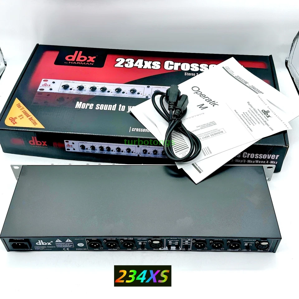 Dispositivo de audio mono cruzado electrónico estéreo cruzado de 4 vías dbx 234xs 2/3 vías Foto 2 de 4