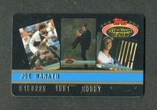 Joe Namath Members Only HOBBY EXCLUSIVE Credit Card Topps Stadium Club Football