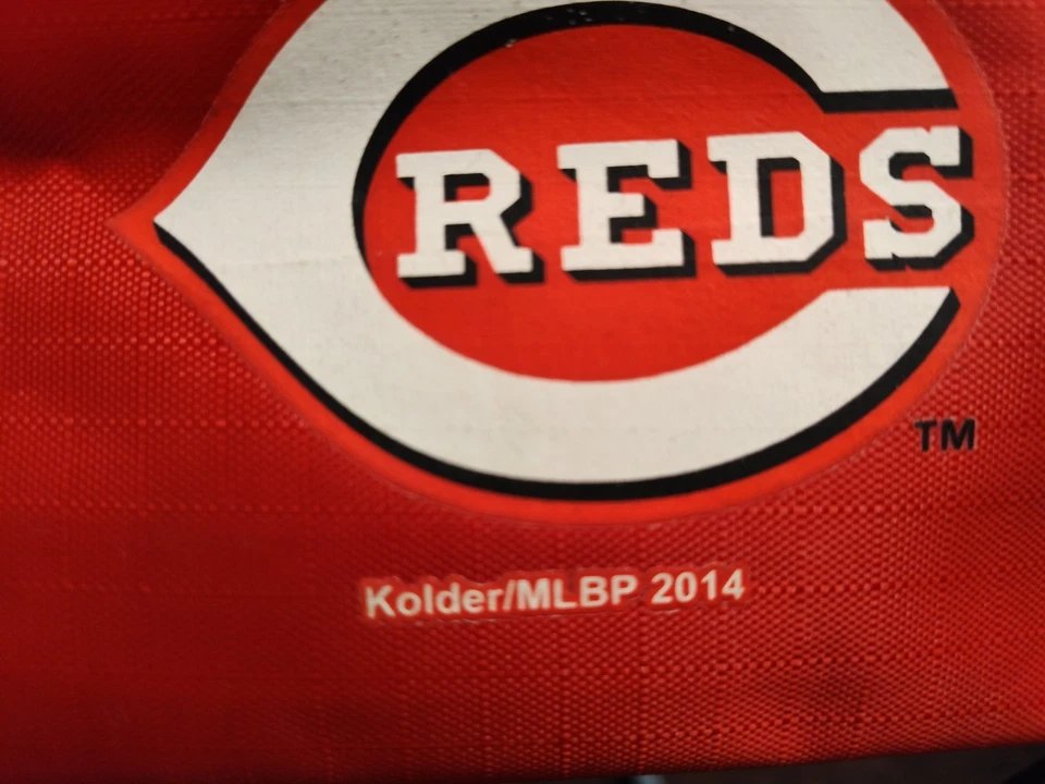 Bolsa de almuerzo aislada Cincinnati Reds bolsa refrigeradora con bolsillos MLB béisbol 2014 Foto 3 de 4