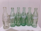 Vintage Lot of Six Empty Coca Cola Bottles