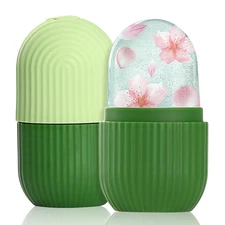 Ice Roller for Face & Eye Facial Beauty Tool Silicone Ice Cube Gua Sha Massager