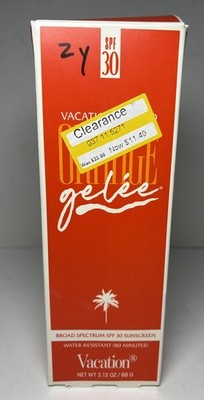 Vacation Orange Gelee SPF 30 Broad Spectrum Sunscreen Gel 3.12 oz    NEW IN BOX