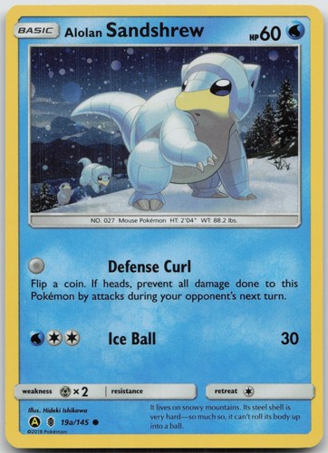 Alolan Sandshrew - 19a/145 Promo Holo Alternate Art Promos 019a/145 LP Hideki Is