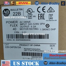 New Sealed Allen-Bradley 22B-D4P0N104 PowerFlex 1.5 kW 2 HP AC Drive 22BD4P0N104