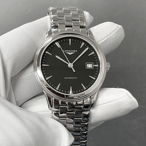 Longines Flagship Automatic 38mm Black Dial SS Men's Watch L4.974.4.52.6