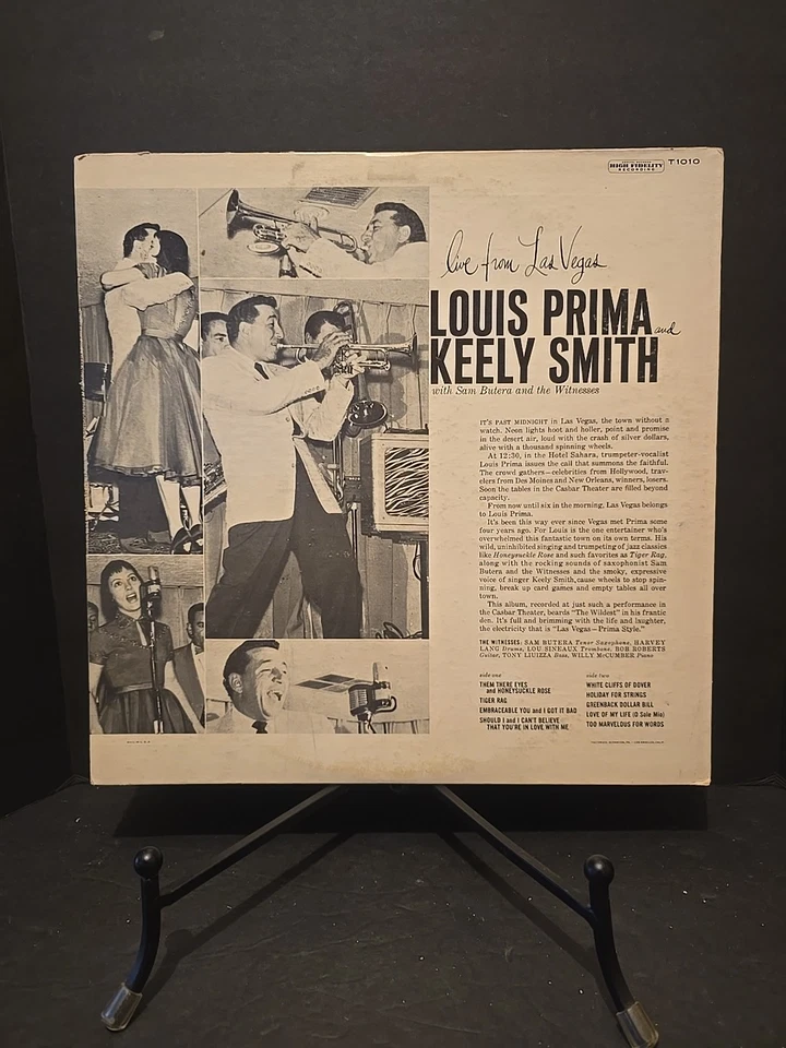 Louis Prima Keely Smith Las Vegas Prima Style LP Capitol T-1010 Live Sahara MINT - Image 2 of 4