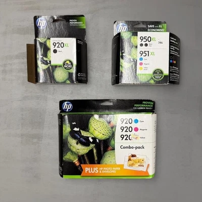 HP Ink Cartridge Bundle 920XL 950XL 951XL Black Color Multi-Pack Mixed Sizes - image 1 of 4