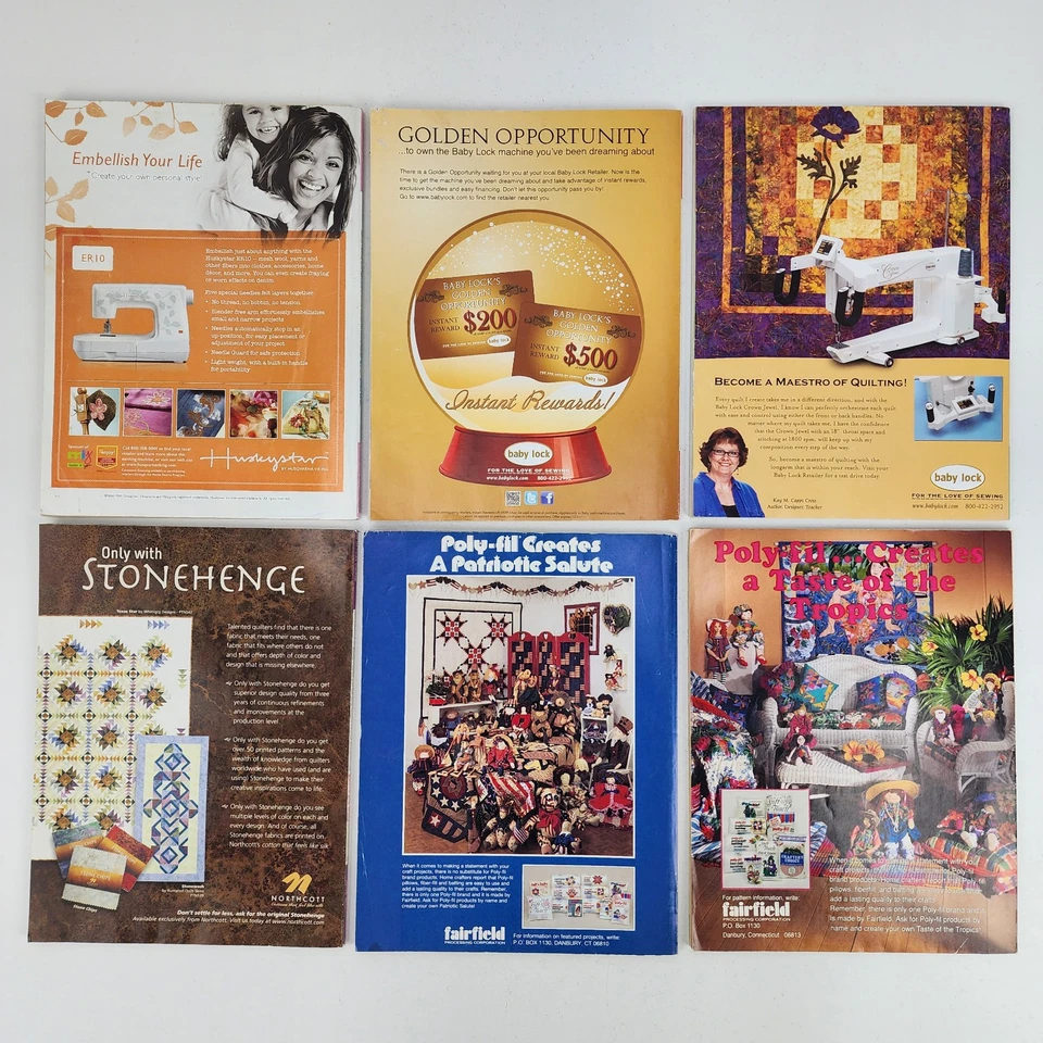 Lot 6 Better Homes Gardens BHG Quilt Sampler, Quilting Ideas Magazines Patterns - Image 2 of 4