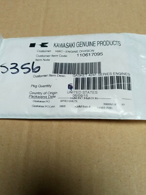 Kawasaki Genuine 11061-7095 Gasket OEM 110617095 | eBay