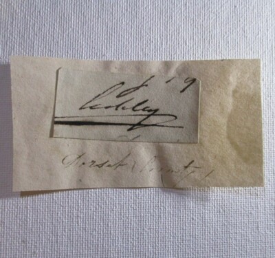 Anthony Ashley-Cooper, 7th Earl of Shaftesbury Autograph, Signed, 1801-1885, UK 