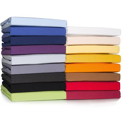 Topper Spannbettlaken Jersey 90x200 Baumwolle Boxspringbett Uni Casca CelinaTex