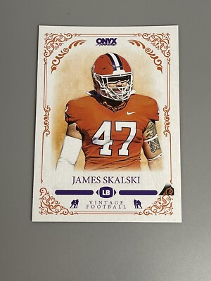James Skalski 2022 Onyx Vintage Football Base VFJS Clemson Indianapolis  Colts