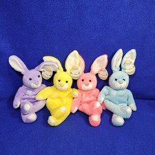 Salvino  s Bamm Bunnies Lot of 4 Beanie Bears McGwire, Jeter, Jones,Drew 1999