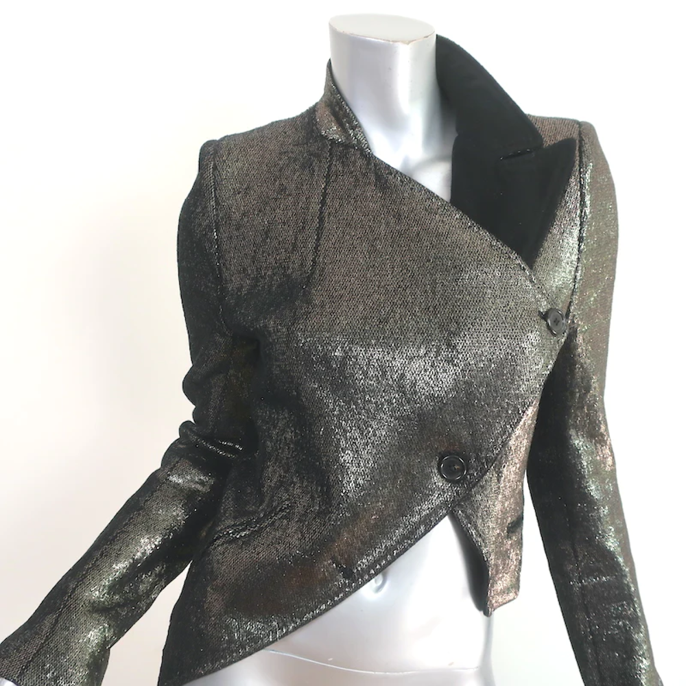 ann demeulemeester asymmetry jacket