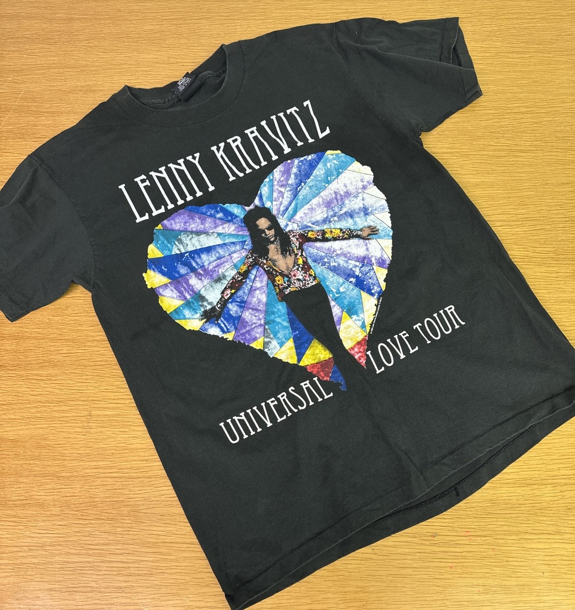 90'S Made Usa Vintage Giant Tag Lenny Kravitz Universal Love Tour
