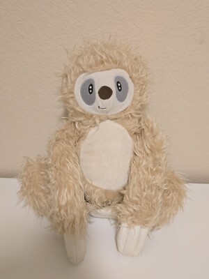 16'' Tall Scruffy 3 Toed Sloth Sitting Yoga Pose Leaps & Bounds Plush Stuffed...