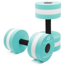 Set of 2 Aquatic Exercise Dumbbells Water Aerobic Foam Weights Ideal for Fitness