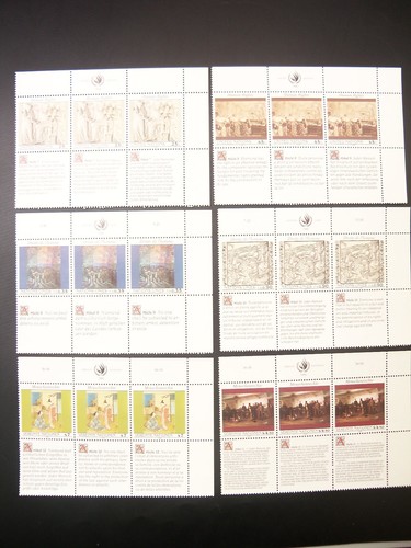 1990 United Nations Human Rights 6 Full Sheets Stamps All 3 Offices MNH - Picture 9 of 9