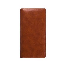 Leather Checkbook Cover for Men Women RFID Blocking